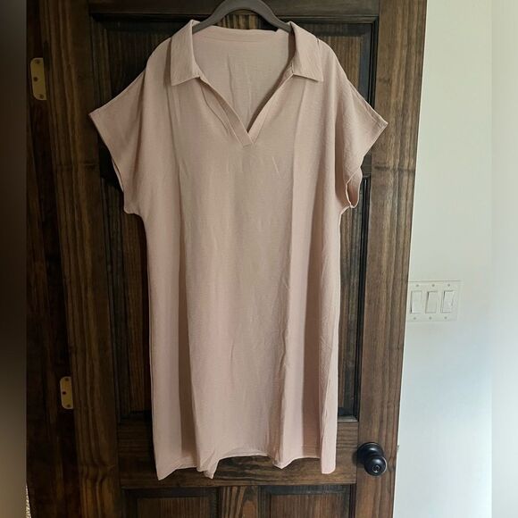 Source Unknown Dresses & Skirts - PULLOVER DRESS TAUPE WOMENS SIZE LARGE ABOVE THE KNEE